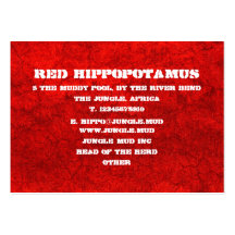 Red Mud Business Card Templates