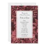 Red Mum Wedding Rehearsal Dinner Invitation