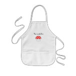 Red mushroom apron