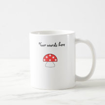 Red mushroom coffee mugs