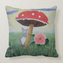 Red Mushroom MoJo Pillow pillows