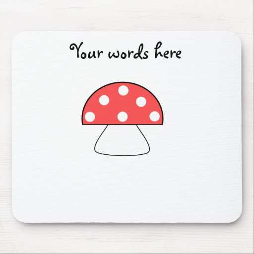 Red mushroom mouse pads