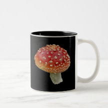 Red mushroom mugs