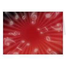Red Music Cards