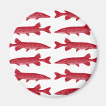 Red Muskie Fridge Magnets