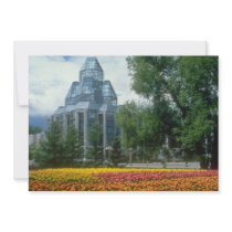 Red National Art Gallery, Ottawa, Canada flowers Personalized Announcements