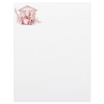 Red Nativity Stamped Letterhead