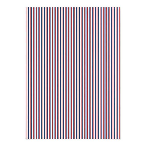 Red Navy Blue  Baseball 1st Birthday Party Invite