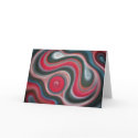 Red Nebula - Blank Greeting Card