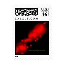 Red Nebulus Postage Stamp