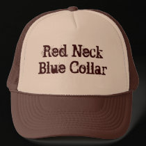 Red Neck Blue Collar hats by GingerBarritt Red Neck Blue Collar hats