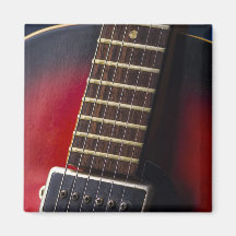 Red Neck HollowBody Guitar Pick-up Refrigerator Magnet