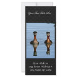 Red-necked Grebe Pair Customized Rack Card