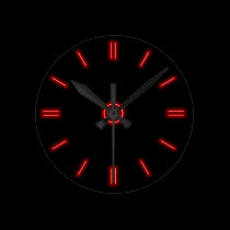 Red Neon Clock wall clocks