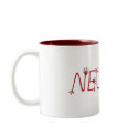 Red Neuron Coffee Mug by brainbowdesigns Red Neuron Coffee Mug