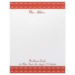 Red New Address Personalized Letterhead