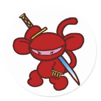 Red Ninja Claw-No Words stickers by OmanLegend Red Ninja Claw-No Words stickers