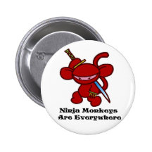 Red Ninja Claw Pin