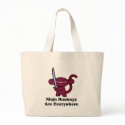 Red Ninja Monkey with Sword bags by OmanLegend Red Ninja Monkey with Sword bags