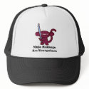 Red Ninja Monkey with Sword hats by OmanLegend Red Ninja Monkey with Sword hats