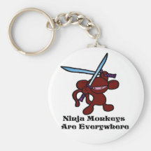 Red Ninja Overhead Keychains