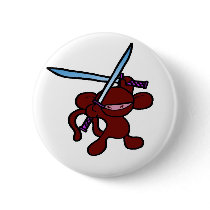 Red Ninja Overhead-No Words buttons by OmanLegend Red Ninja Overhead-No Words buttons