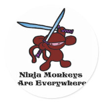 Red Ninja Overhead stickers by OmanLegend Red Ninja Overhead stickers