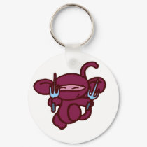 Red Ninja Sai-No Words keychains by OmanLegend Red Ninja Sai-No Words keychains