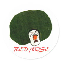 red nose ent., RED NOSE stickers by PICKLE74 red nose ent., RED NOSE stickers
