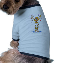 Red Nosed Reindeer pet clothing