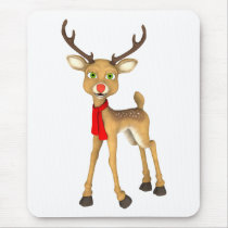 Red Nosed Reindeer Holiday Mousepad