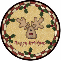 Red-Nosed Reindeer Ornament photo sculptures by christmas_tshirts Red-Nosed Reindeer Ornament photo sculptures