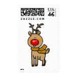Red-nosed reindeer postage