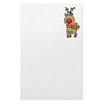 Red-nosed reindeer stationery