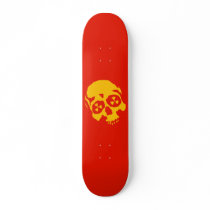 Red Nuke Skull Danger Skate Board Decks