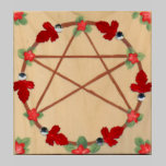 Red Oak Leaf Pentacle t-shirts