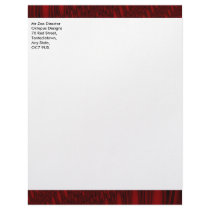 Red Octopus Tentacles Customizable Letterhead