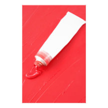 Red oil paint spilling out of tube personalized stationery