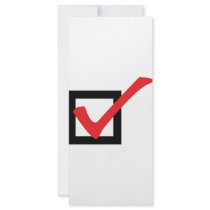 red OK icon Rack Card