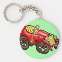 Red old car key chains