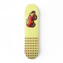 Red old car skate decks