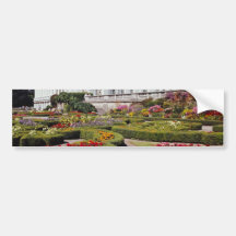 Red Oldway mansion, Paignton, Devon, England flowe Bumper Stickers