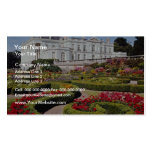 Red Oldway mansion, Paignton, Devon, England flowe Business Card
