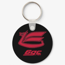 Red on Black Dragon Keychain