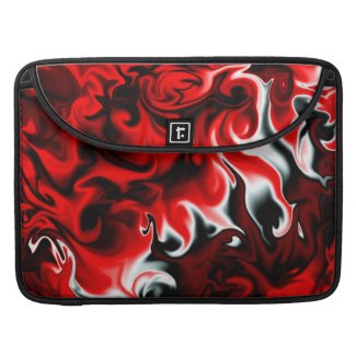 Red on black sleeve for MacBooks