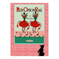 Red Onion Rag Print