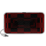 Red Optical Illusion Design CricketDiane Travel Speakers