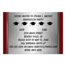 Red Or Change Color 2013 Graduation Invitations