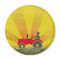 Red or Green Tractor Magnet magnet