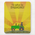 Red or Green Tractor Mousepad mousepad